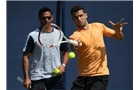 LONDON, ENGLAND - JUNE 08:  Grigor Dimitrov of Bulgaria during a practice session ahead of the AEGON Championships at Queens Club on June 8, 2014 in London, England.  (Photo by Jan Kruger/Getty Images)